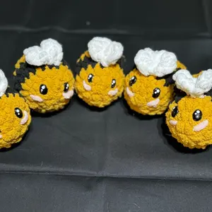 Crochet Bee Pal - Soft and Cozy Plush Bee, Perfect for Kids and Adults, Cute and Cuddly Home Decor