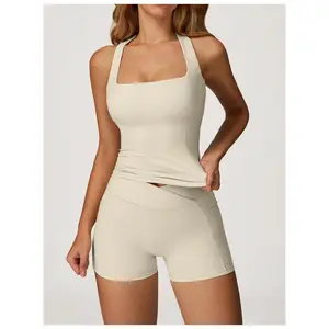 Women's Racerback Sports Tank Top - "Naked-Feel" Compression Fit |     Versatile Activewear for Gym, Morning Runs, and Pilates