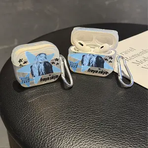 Singer Freyas Skyes Protective Case Cover for Apple AirPods 1/2/3/4/Pro/Pro2 TPU Texture Lightweight and Durable Protection Anti-Scratch Shockproof Earphone Charging Box Accessory With Buckle