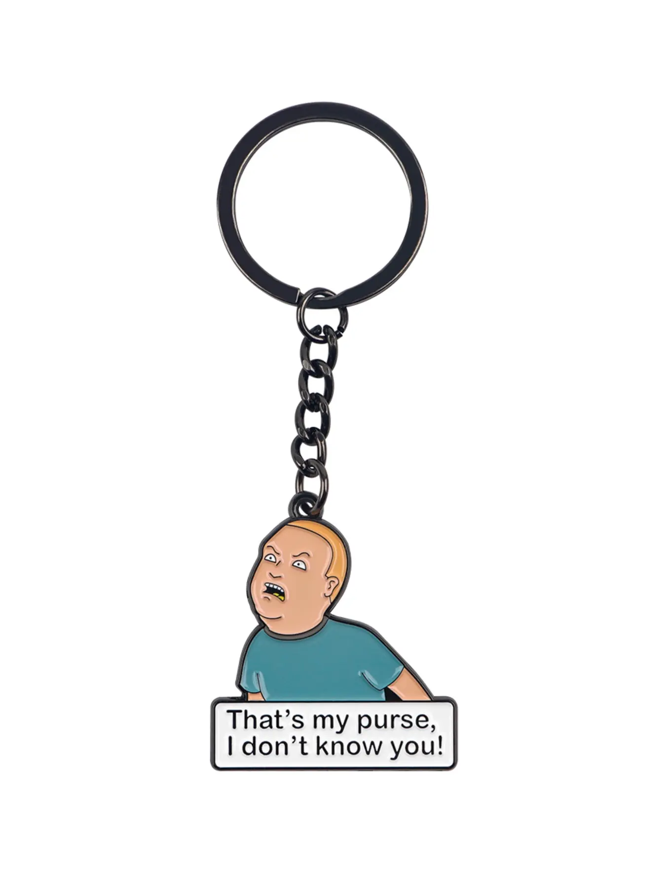 "That's my purse,I don't know you" Creative English Pendant Stylish Keychain, Cool Keychains, Cartoon Movie Key Ring, Stylish Keyring, Backpack&Key Decoration, Perfect Gift for Friends, Keychain For Bags