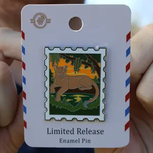 Florida Panther Postage Stamp Pin