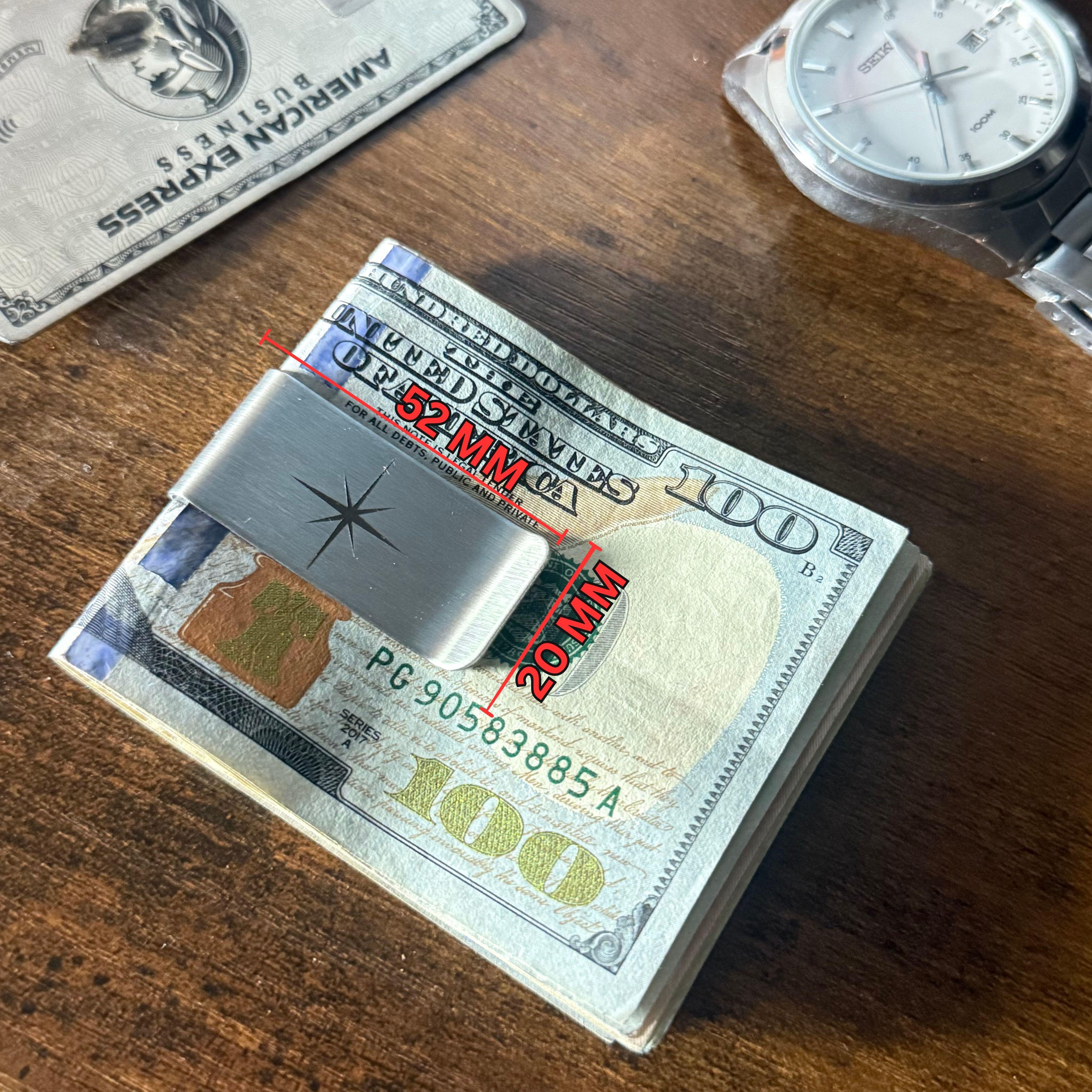 Tenacious Stainless Steel Money Clip - Motivational Cash & Card Holder for Men - 100% Stainless Steel - Minimalist & Slim - Fuck You Money Design - Perfect Gift for Entrepreneurs - Fathers Day Gift - Fathersdaygift