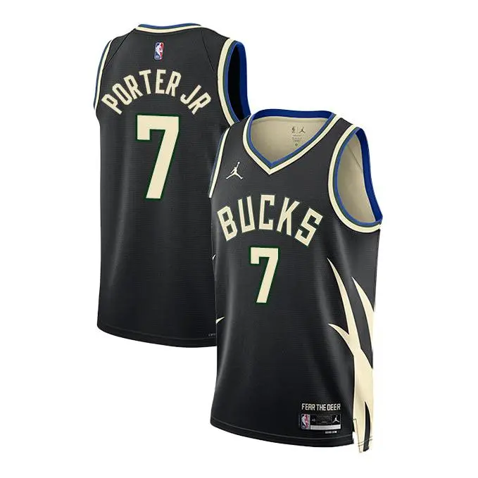 Jordan 2022 Statement Edition Kevin Porter Jr Milwaukee Bucks Swingman Jersey