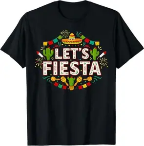 Let's Fiesta Mexico Mexican 5 De Mayo Party Cinco De Mayo T-Shirt