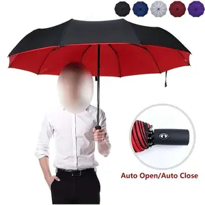Automatic Folding Umbrella, Portable 10-rib Umbrella, UV Protective Umbrella, Umbrella for Men & Women, Umbrella for Outdoor Activities