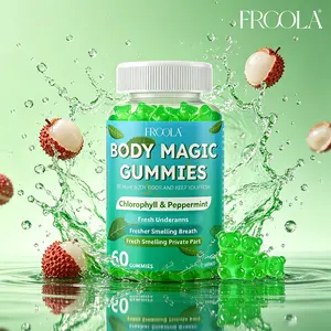 Frcola Body Magic Healthcare Gummies - with Chlorophyll & Peppermint, Supports Fresh Underarms, Breath & Private Area  Dietary  Vitamin