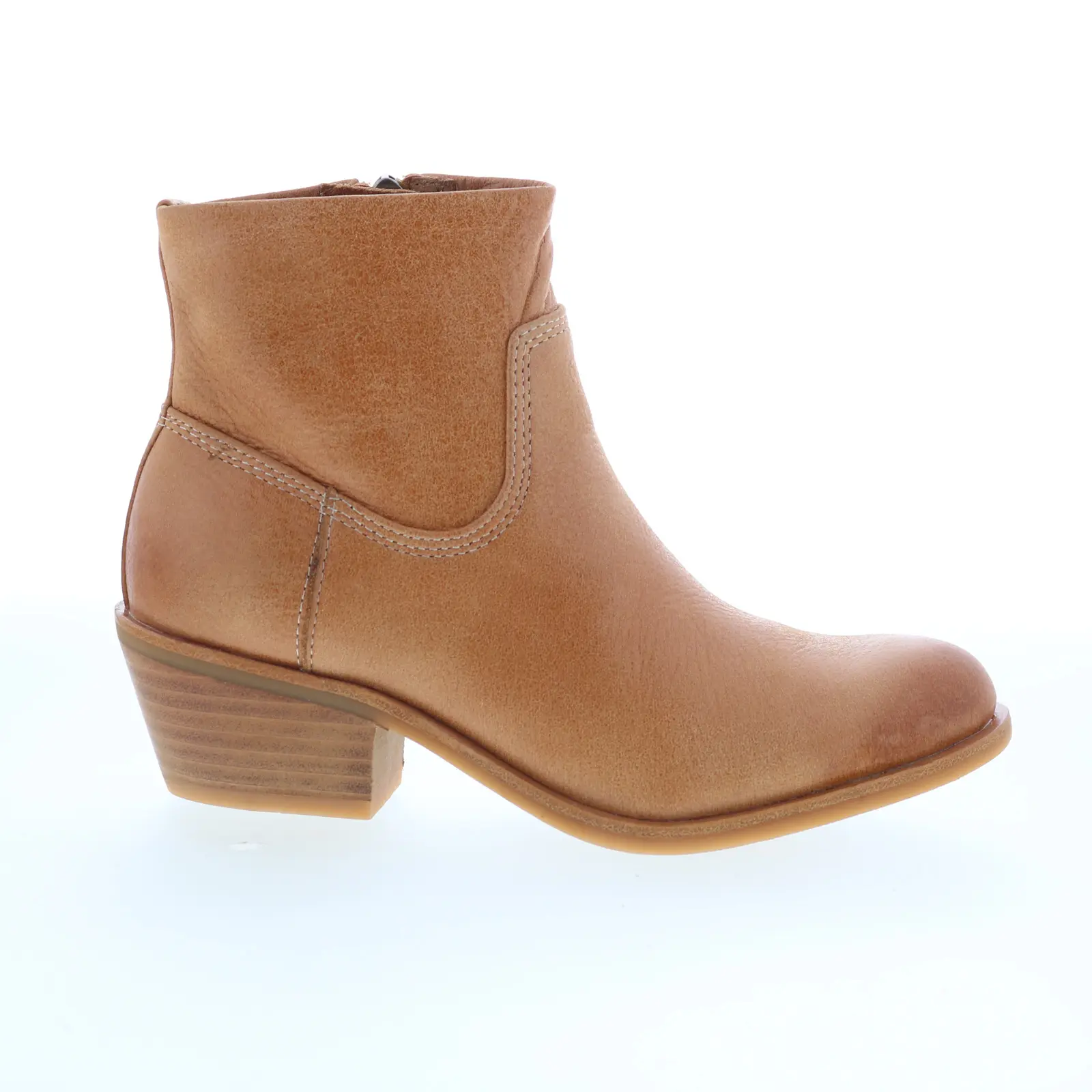 Sofft April SF01161 Womens Brown Leather Zipper Ankle & Booties Boots