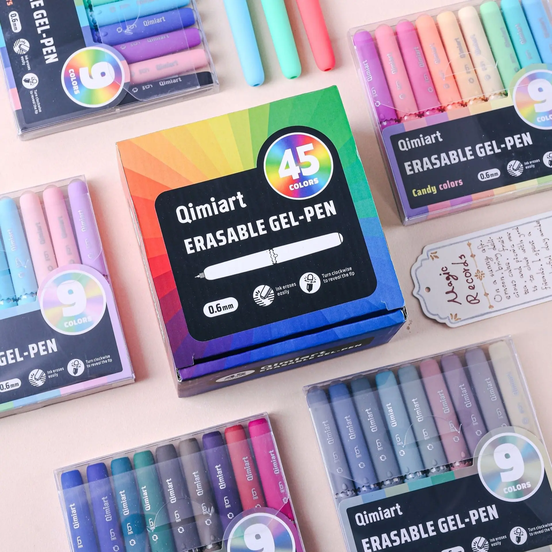 Languo 45 Color Erasable Gel Pens Set, Smooth Writing, Non-Fading Ink, Rich Colors, Professional Drawing & Journaling, High-End Gift Box, Neon Pens, Art Markers Pen, Erasable Scribble