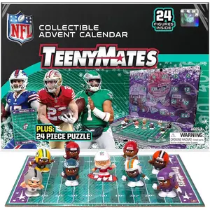 Teenymates 2025-26 Advent Calendar 24 Figures 1 Inch Tall Team Colors NFL Advent Calendar