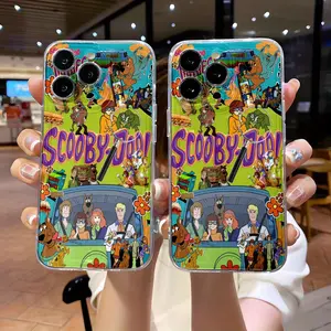 Cartoon Scooby-Doo Series Phone Case Made of TPU Material, Featuring a Cute Cartoon Design. It Is Compatible with for Iphone 17,16, 15, 14, 13, 12, 11/Pro/Pro Max/Plus Samsung Galaxy S26 S25 S24 S23 S22