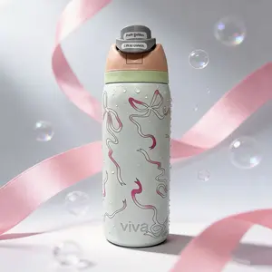32oz Stainless Steel Insulated Vacuum Flask Drinkware, Leak-Proof Flip Lid Travel Mug, Multi-Color Option, Ideal for Home & Outdoor Use, Great Gift for Adults