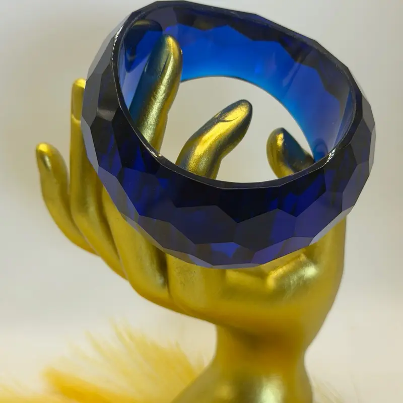 Blue Ice Acrylic Bangle