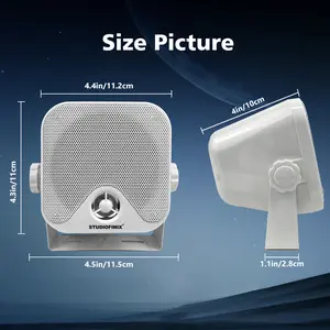 4'' Marine Waterproof Boat Speaker 120W Motorcycle Audio Speaker Heavy Duty Sound System For Outdor ATV UTV RZR