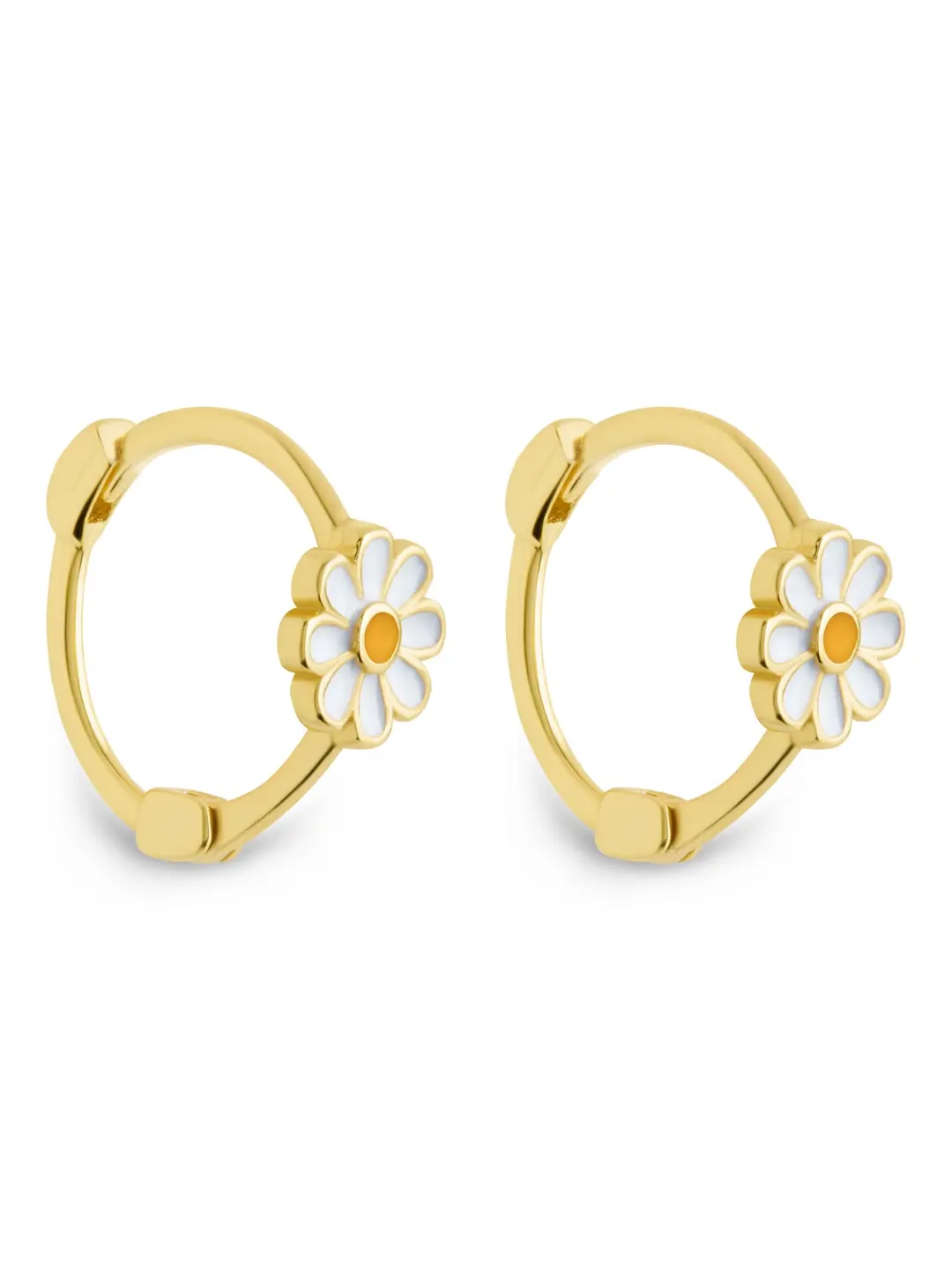 Stella Flower Micro Hoop Earrings