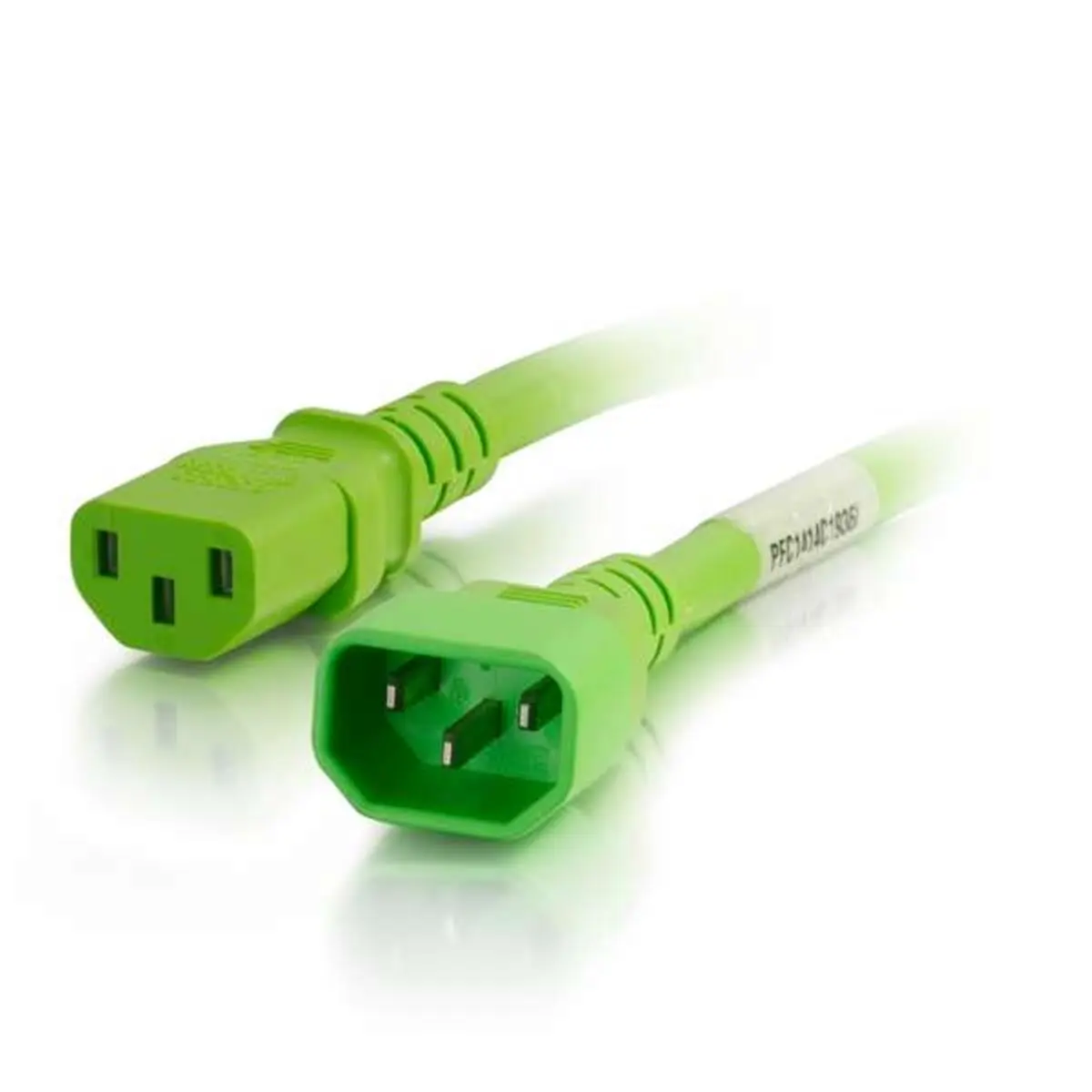 C2G 17543 4 ft. 14AWG Power Cord - IEC320C14 to IEC320C13 - Green
