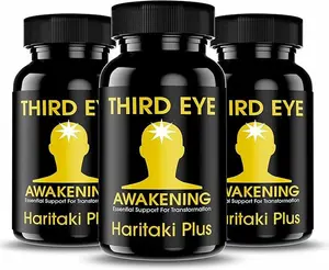 Third Eye Awakening - Organic Haritaki Capsules- Kailash Herbals-100 Capsules- 650 mg Each-Terminalia chebula- Vegan - Tiktok Viral
