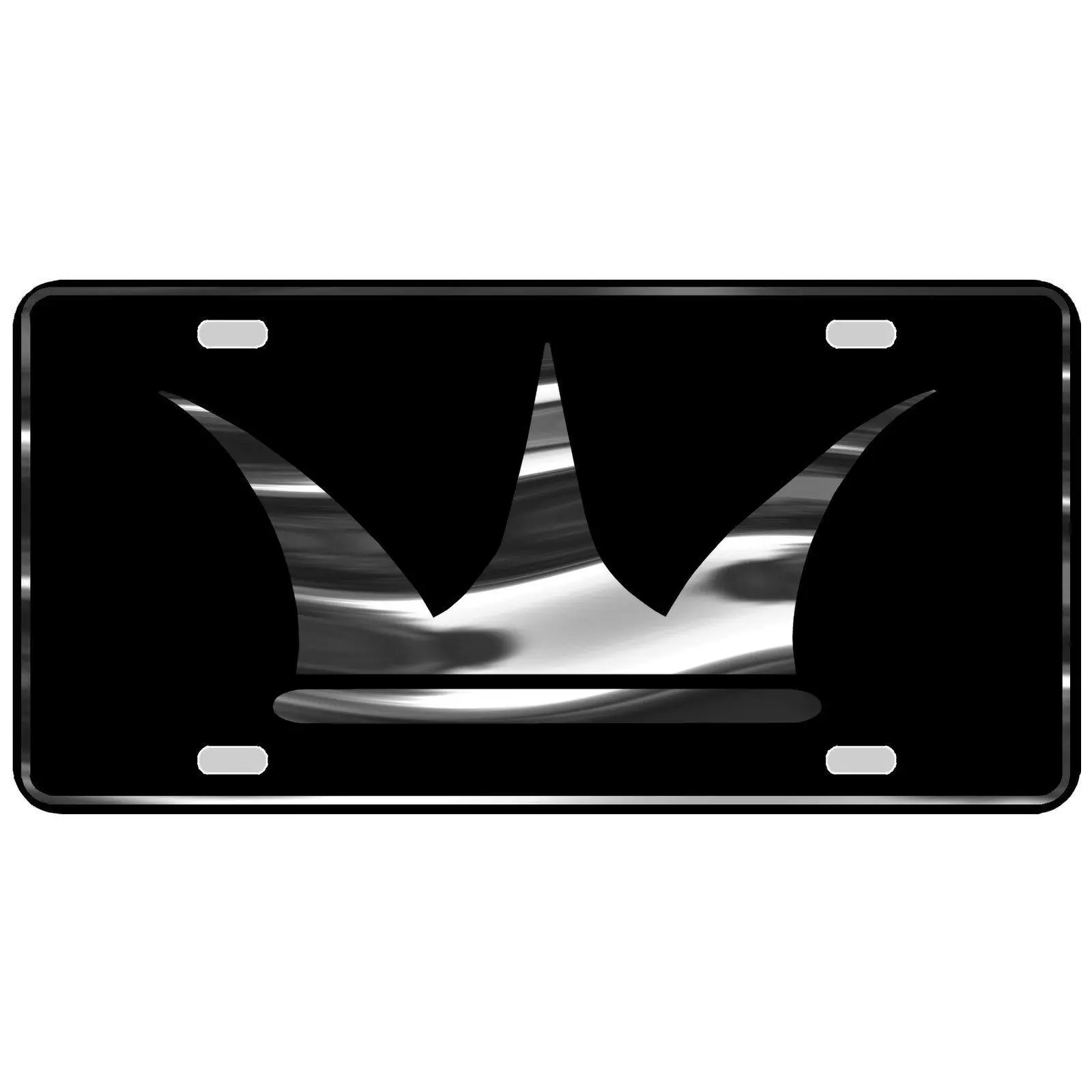 CustoMonsterDesigns Crown Royalty Heavy Duty Aluminum License Plate S5