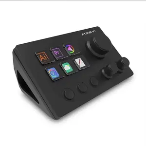 Customizable Visual Control Panel Keyboard for PC Gaming & Streaming, Stream Deck LED Keys and Knobs, Ideal for Studios and Offices, Gaming Accessories