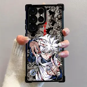 Anime Hunter x Hunter Pattern Smartphone Case, Anti-Fall Transparent Soft Back Casing for Samsung Galaxy S26 S25 S24 S23 S22 S21 S20 FE Ultra Plus Edge 4G, Cellphone Handheld Accessories