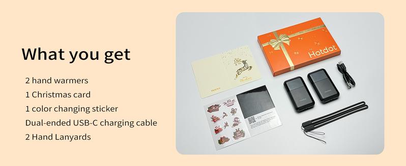 HOTDOT Rechargeable Hand Warmer 2 Pack Christmas Gift 4 Heat Settings Large LED Display Pocket-Sized for Golf Hunting Hiking Camping Women's Essentials High-Tech Exclusive LED Heating HOTDOT Rechargeable Hand Warmer 2 Pack Christmas Gift 4 Heat Settings Large LED Display Pocket-Sized for Golf Hunting Hiking Camping Women's Essentials High-Tech Exclusive LED Heating