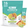 TruLabs Hydrate Sugar-Free Caffeine-Free Electrolyte Powder Packets-1422mg Sticks with 800mg Chloride, 19 Vitamins/Mins, Hydration Boost, Natural Daily Dietary Supplement, Various Flavours