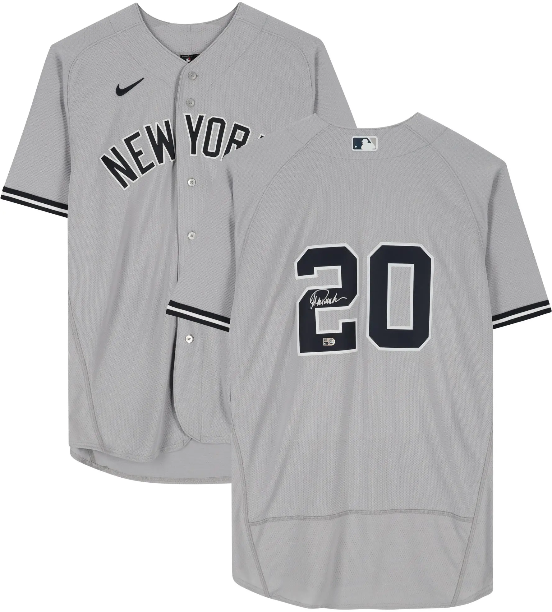Jorge Posada New York Yankees Autographed Gray Nike Replica Jersey - Fanatics Authentic Certified