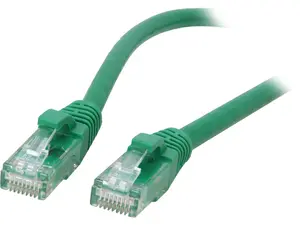 C2G 27170 Cat6 Cable - Snagless Unshielded Ethernet Network Patch Cable, Green (1 Foot, 0.30 Meters)