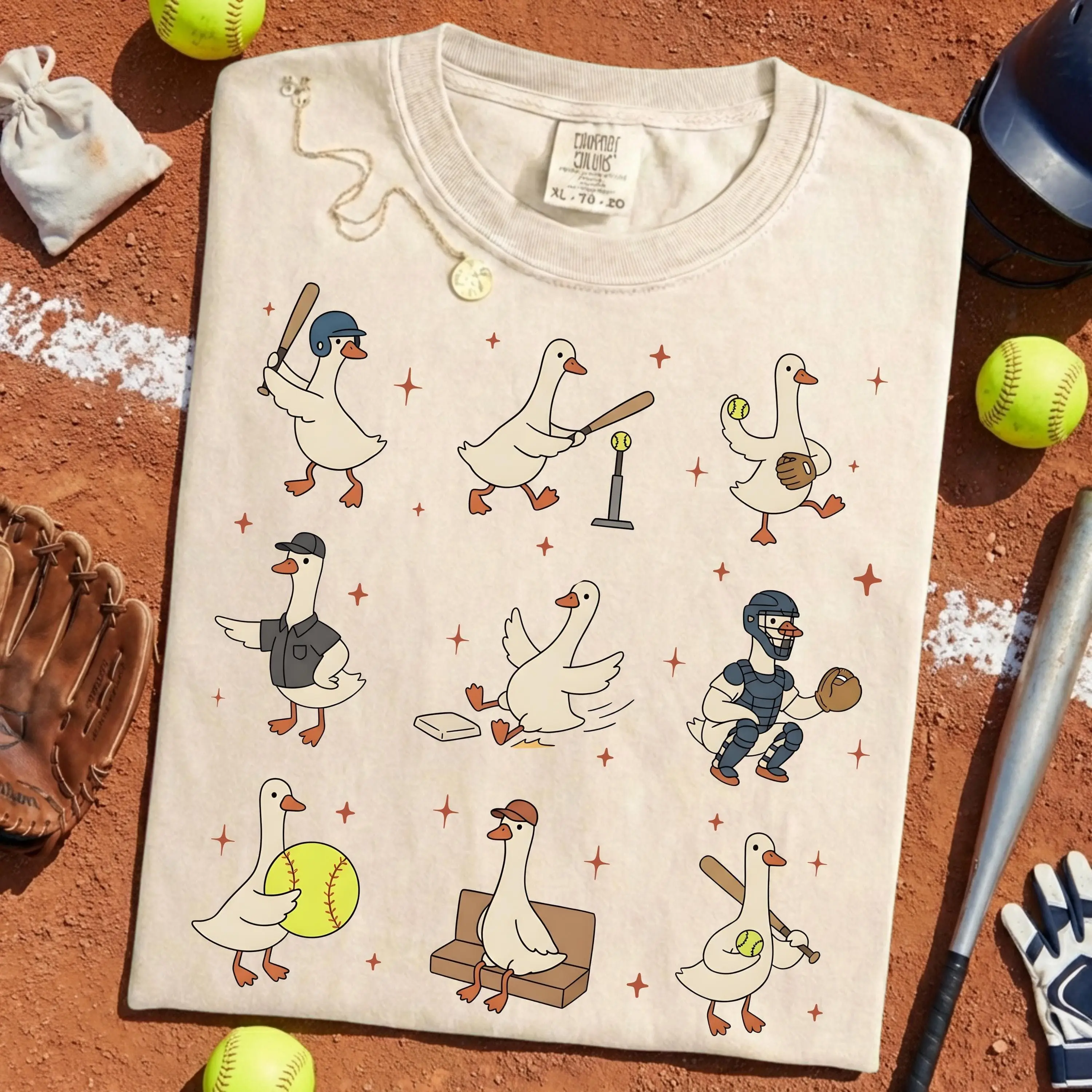 Silly Goose Softball Shirt, Funny Softball Player Gift, Funny Goose Gameday Tshirt, Softball Senior Team Tee