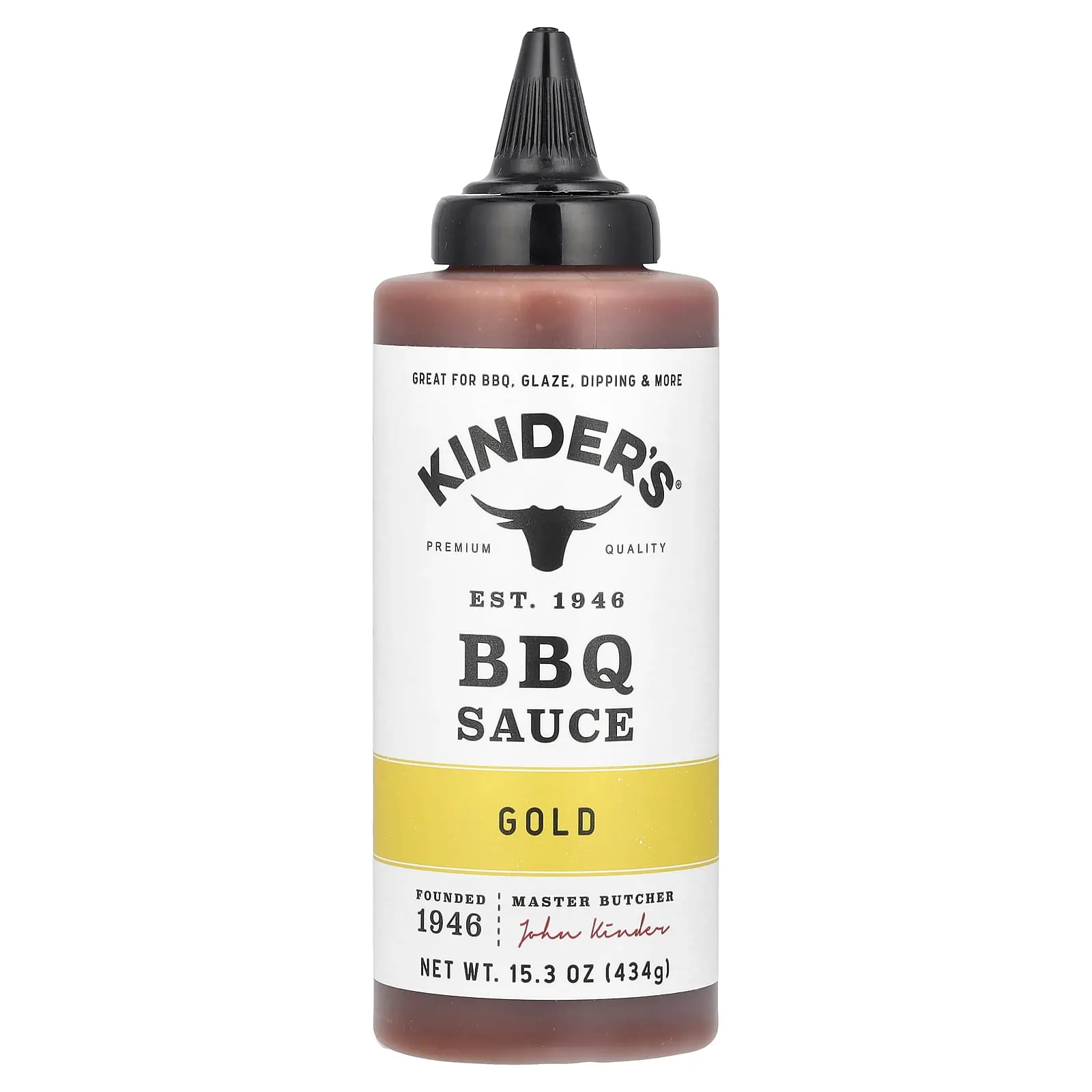 KINDER'S BBQ Sauce, Gold, 15.3 oz (434 g)