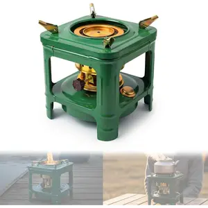 Portable Kerosene Camping Stove with Durable Iron Structure, Lightweight Cookware for Backpacking, Hiking, Camping and All Outdoor Cooking
