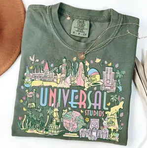 Comfort color RetroUniversal Studios Shirt, Universal Studios 2026 Trip Shirt, magic kingdom Family Tee, Family Vacation