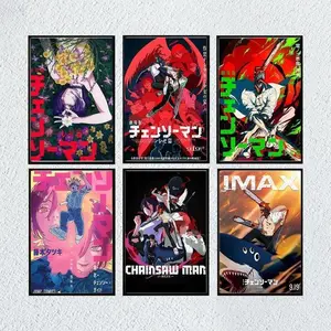 Chainsaw Man Poster, Japanese Anime Wall Art Print, Dark Manga Aesthetic Room Decor, Otaku Gift for Fans of Chainsaw Man Anime & Manga Photo Artwork artistic poster