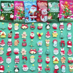 20/30/50 Piece Glow-In-The-Dark Christmas Blind Bag Toys, Kids Reward Prizes, DIY Craft Resin Accessories, Cute Cartoon Decorations, Resin Ornament