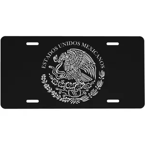 Michoacan Mexico Mexican License Plate Covers for Front of Car Men Women Metal Aluminium Auto Tag 6 X 12 Personalised Novelty License Plate with 4 Holes for SUV Truck