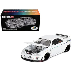 Kaido House x Mini GT 1:64 Nissan Skyline GT-R (R33) Greddy GR33 V1 – White KHMG113