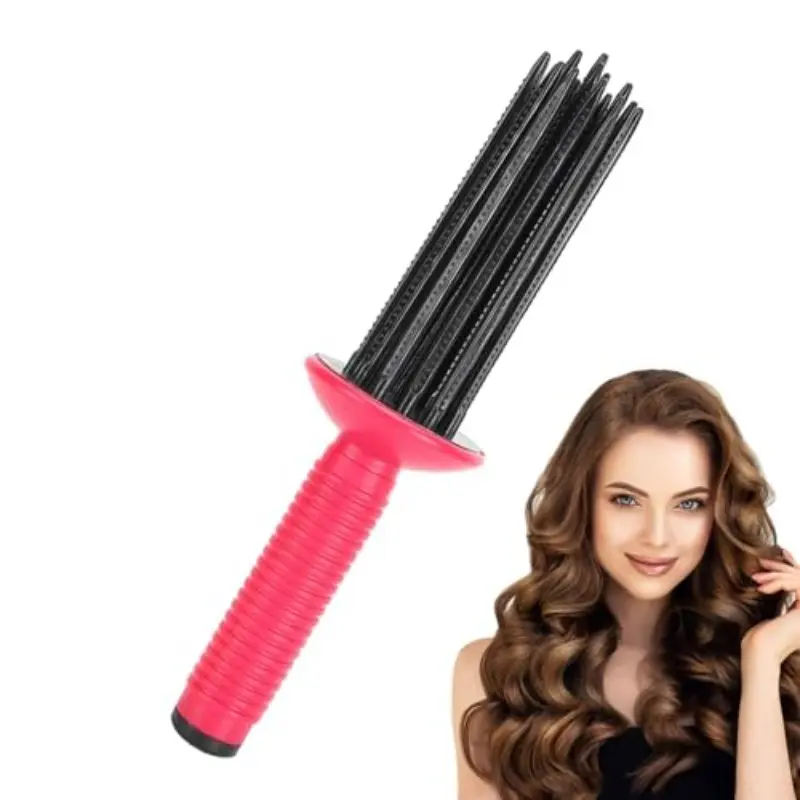 Women's Air Volume Styling Comb & Curling Brush, Styling Hair Tools, Hair Bun Maker & Blow Dry Curling Tool, Fluffy Hair & Curling Hair Styler, Perfect Curls, Hair Curler Brush