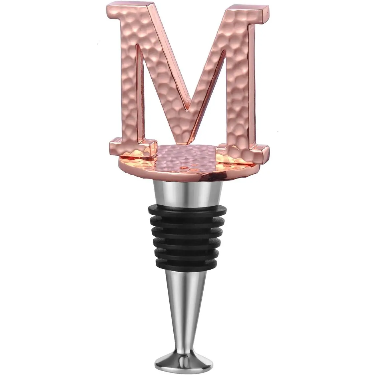 Miicol Prosecco Stopper, Rose Gold Initial Wine Stopper - Personalised Champagne Gift for Wine Lovers Utensils