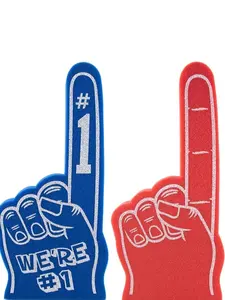 Giant Foam Finger 18 Inch- Number 1 Universal Foam Hand for All Occasions - Cheerleading Gift for Sports - Exciting Vibrant Lightweight Colorful Hat