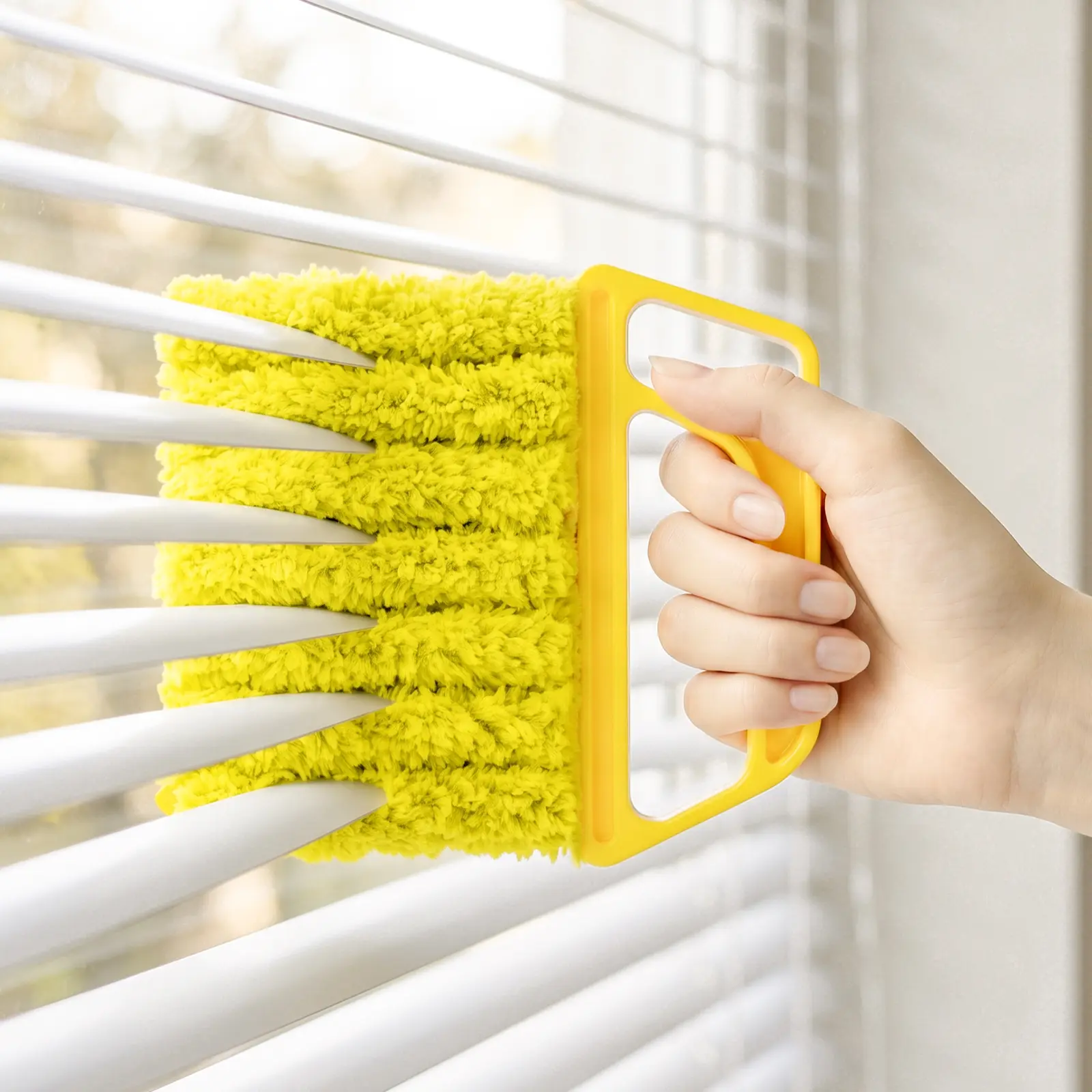 Window Blind Cleaning Brush, Air Conditioner Cleaner Duster, Removable & Washable Cleaning Tool for Blinds, AC Vents, Louvers, Shutters & Home