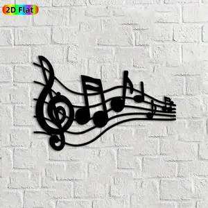 1pc Musical Notes Metal Wall Art, Melodic Music Statue Mural, Ideal Gift for Christmas, New Year, Music Decor Enthusiasts,  Perfect for Living Room Wall & Garden Fence, Charming Home Accent for Music Lovers