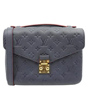Pre-owned Louis Vuitton Leather Crossbody Bags Metis Pochette Empreinte Crossbody Bag Navy Blue