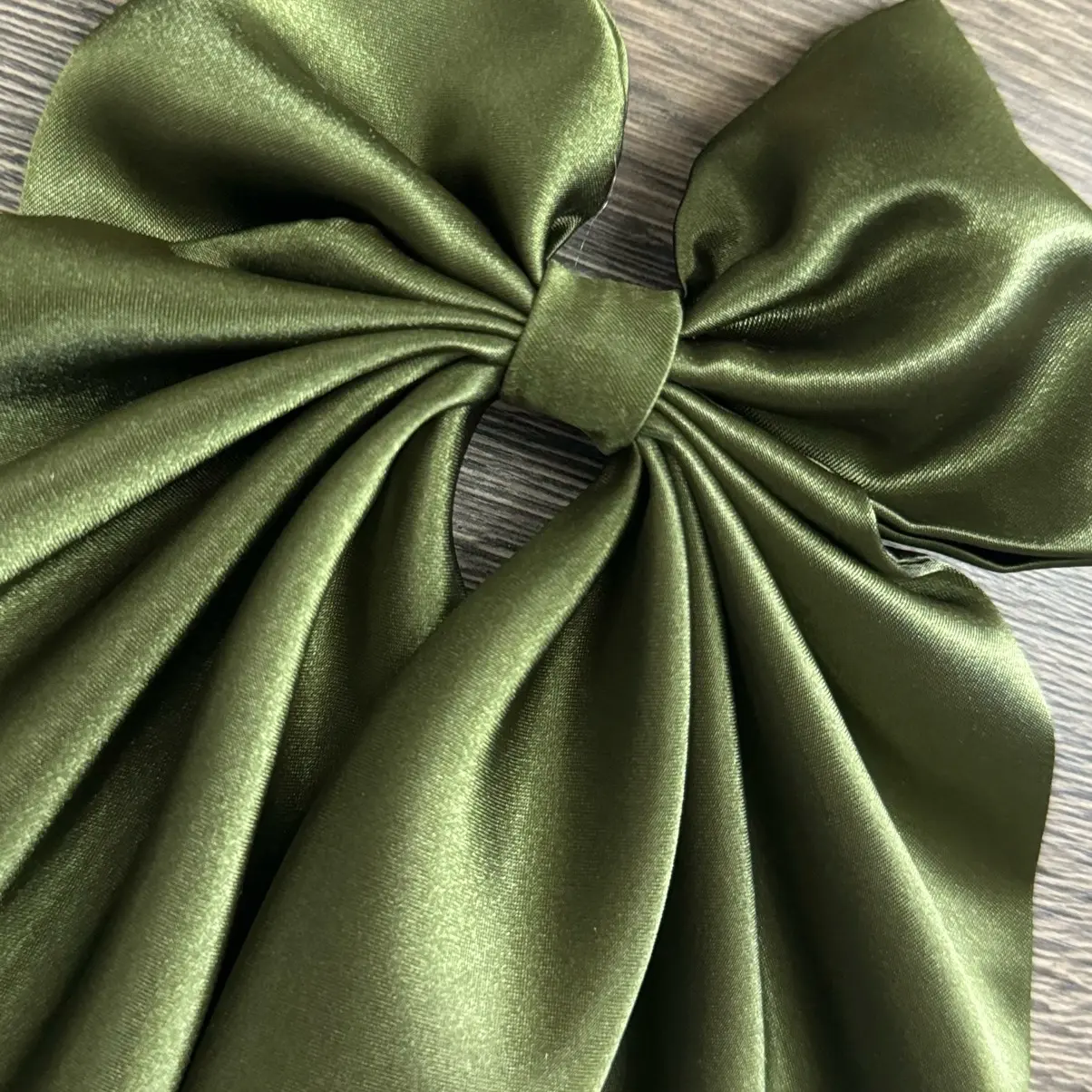 Satin Hair Bow, Girl Hair Bow, Coquette Hair Bow, Elegant Hair Bow, Women Hair Bow, Long Tail Hair Bow, Hair Clip, Hair Accessory