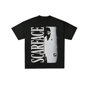 Plus Size Men's,Scar Face Tony Montana Lots O Light  ,(1 Pcs )100% Cotton Casual Printed T-Shirt,Crew Neck Short Sleeve, Cotton T-Shirt,For Going Out,Gift,Summer,Unisex