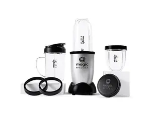 Magic Bullet Blender, Small, Silver, 11 Piece Set