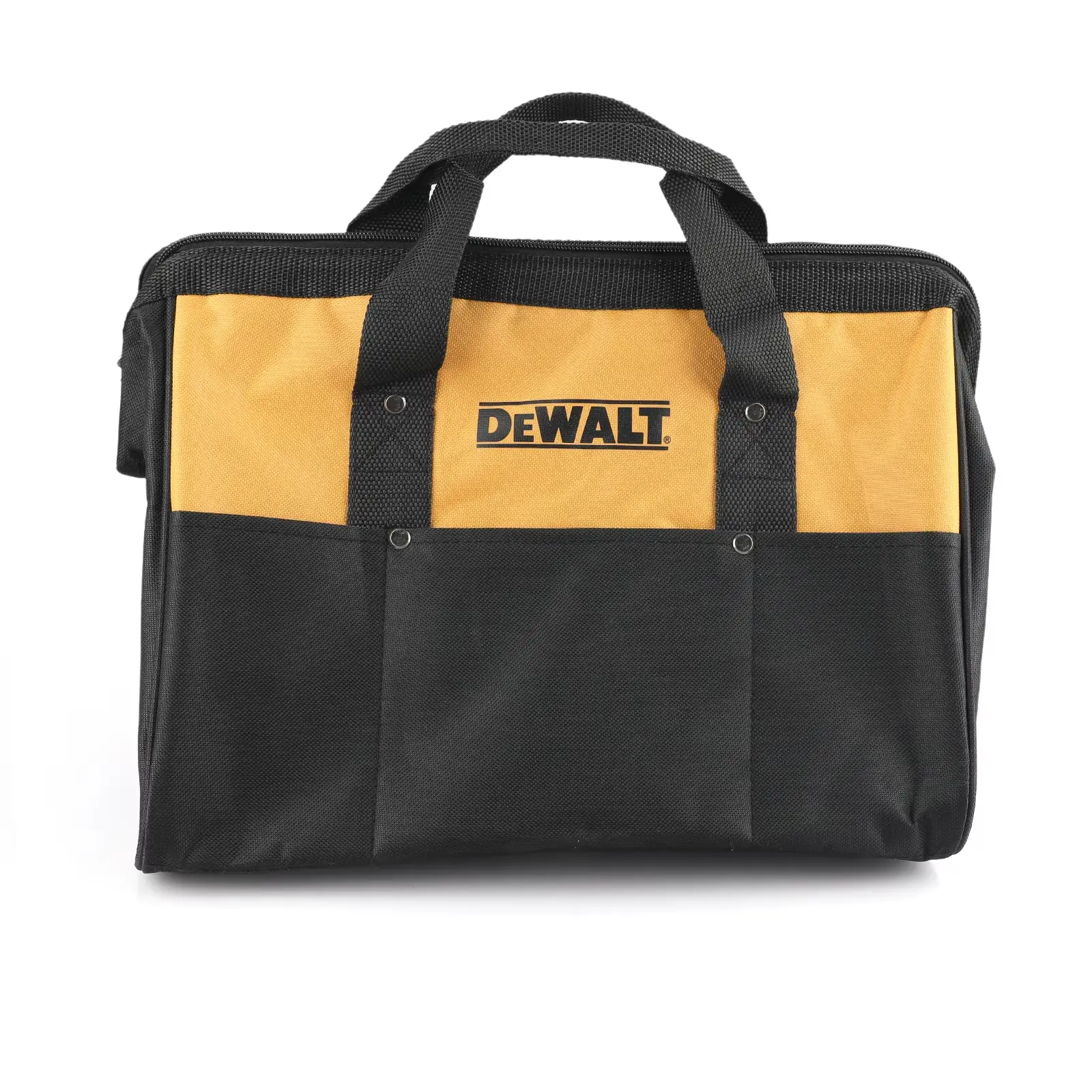 DEWALT Heavy Duty Canvas Tool Storage Bag, Multi-Pocket Portable Power Tool Carry Tote for Contractors & DIY Builders
