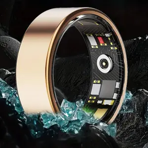 Smart ring comes in multiple sizes，colors，wearable devices，used for monitoring sleep and fitness tracking，compatible with iOS/Android，personalized comfort and convenience，making it the perfect gift, Fitness Tracker