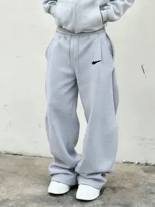 Casual Sweatpants, Comfortable Elastic Fabric, Basic Pleated Design, Street Style, Unisex, All Seasons, Five Sizes Available, Trouser