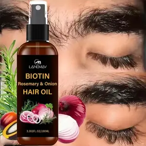 100ML Rosemary, Peppermint & Biotin Hair Oil, Haircare, Nourishes Damaged Hair, Smooths & Shines,Liquid Form, No Ca Prop 65 Warning