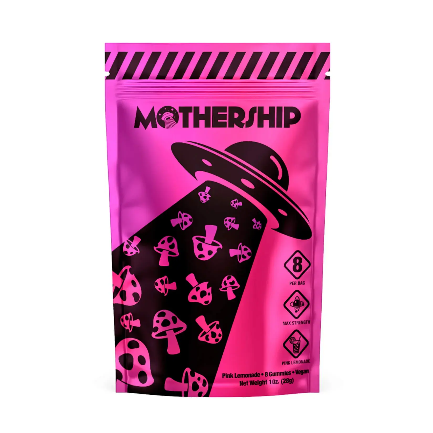 Mothership Extra Strength Mushroom Gummies - Pink Lemonade For Enhanced Energy & Focus Mothership Extra Strength Mushroom Gummies - Pink Lemonade For Enhanced Energy & Focus