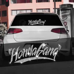 Car Letter Pattern Sticker, Creative Car Decals, Motorcycle Car Body Creative Decorative Sticker, Waterproof Easy To Stick Scratches Masking Self-adhesive Sticker, Gloss Vinyl Decal